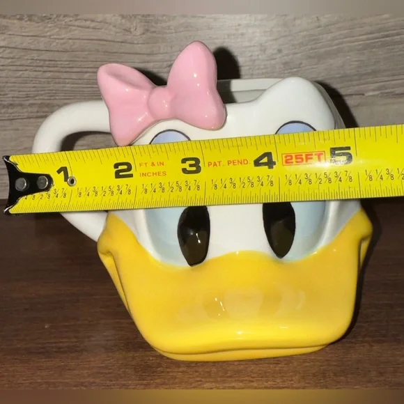 Cute 🥰 Daisy Duck 🦆 3D Ceramic Mug With Pink Bow 🎀 Disney Character Face - Picture 6 of 11